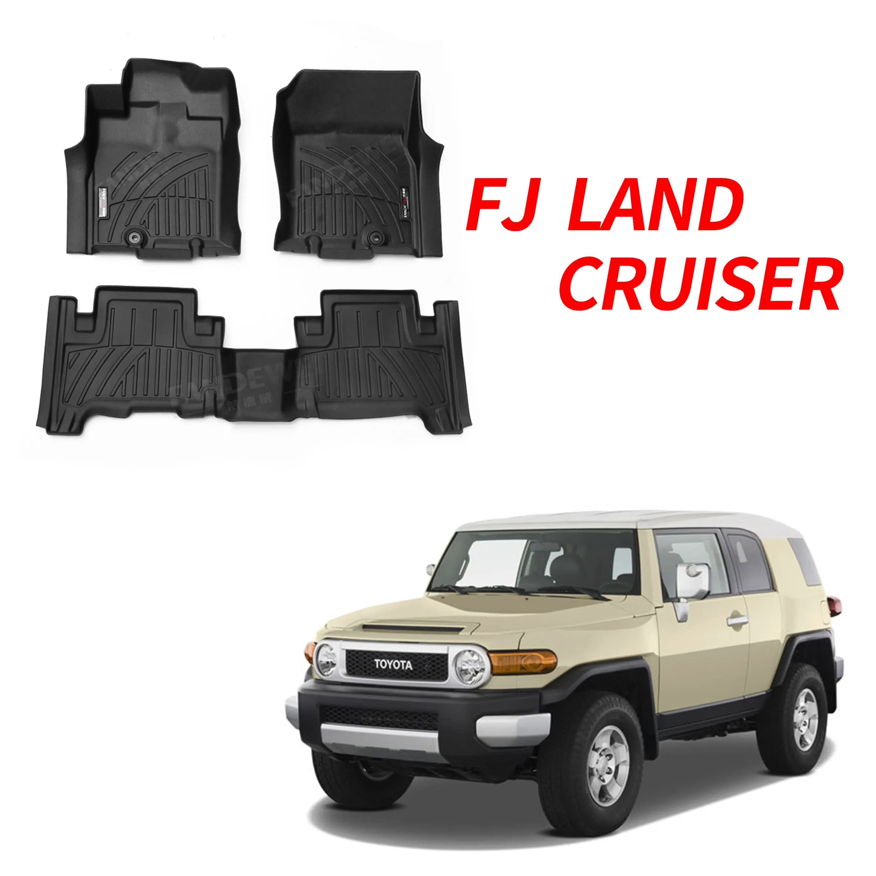 2023 NEW Design 3D Rubber Car Mat Hot Sale Waterproof Car Mat for TOYOTA LANDER CRUISER Lc300 2018+