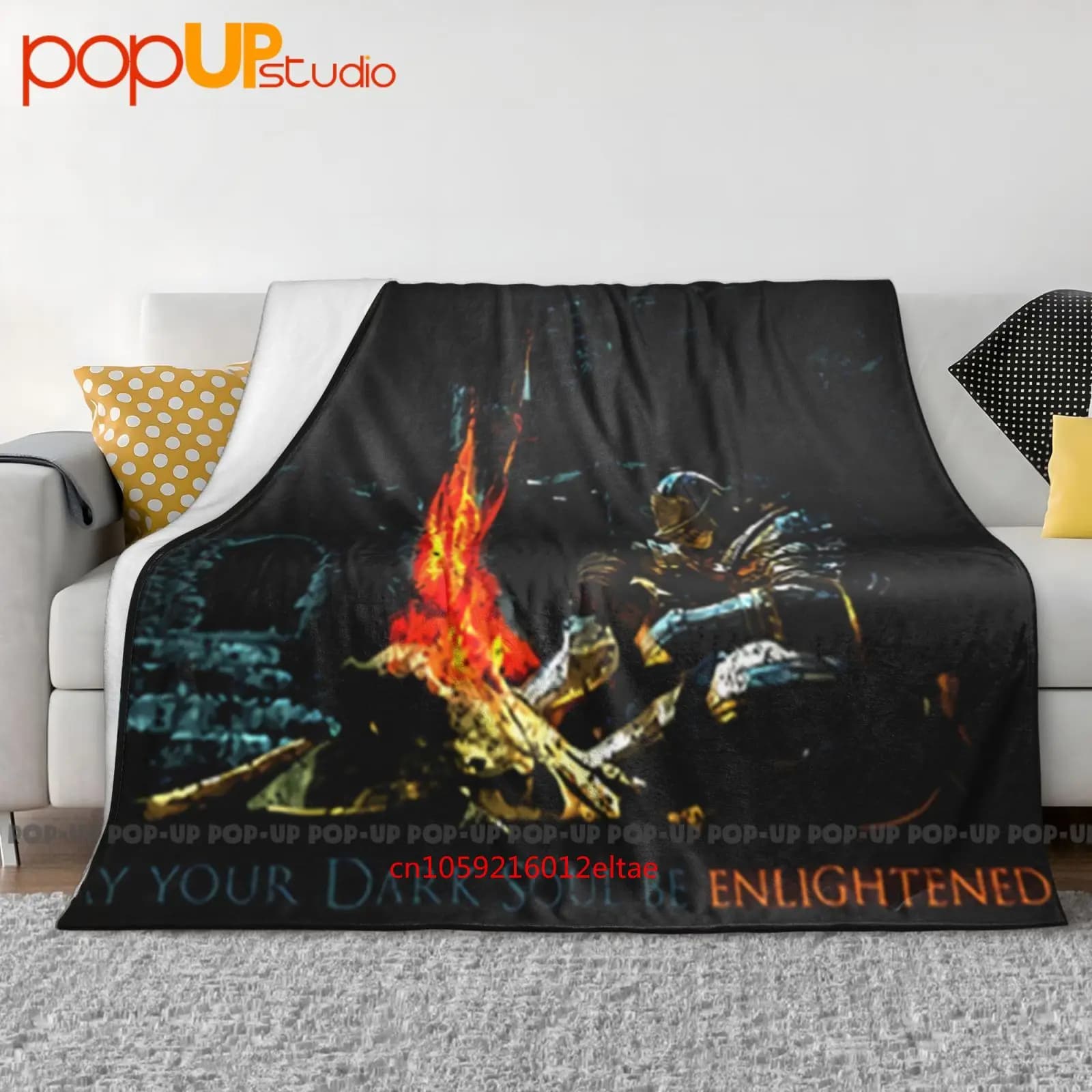 Copridivano invernale con coperta ultra morbida scuri illuminata
