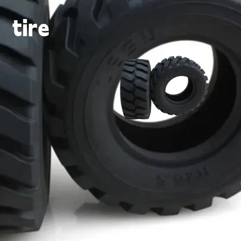 1 paio di pneumatici in gomma LESU diametro 45 mm altezza 110 mm per telecomando 1:15 caricatore idraulico accessori auto RC