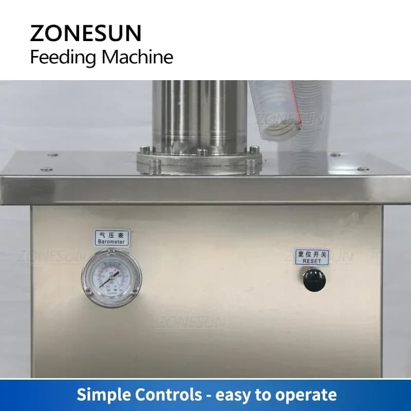 ZONESUN Macchina di Alimentazione Automatica Liquido Peperoncino Pasta Salsa Lozione Pasta Pompa a Pistoni Pneumatica per Riempitrice Linea ZS-FP1