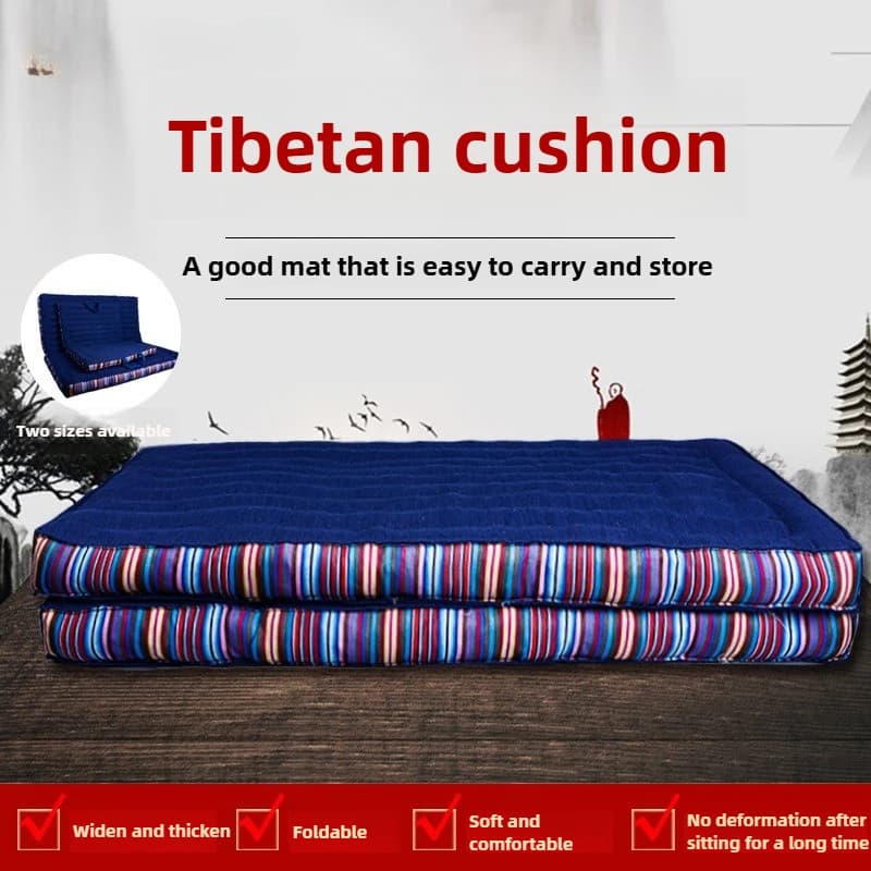 Tibetan Home Prayer Mat Thick Meditation Cushion for Yoga Zen Buddhist Worship Kneeling Pad