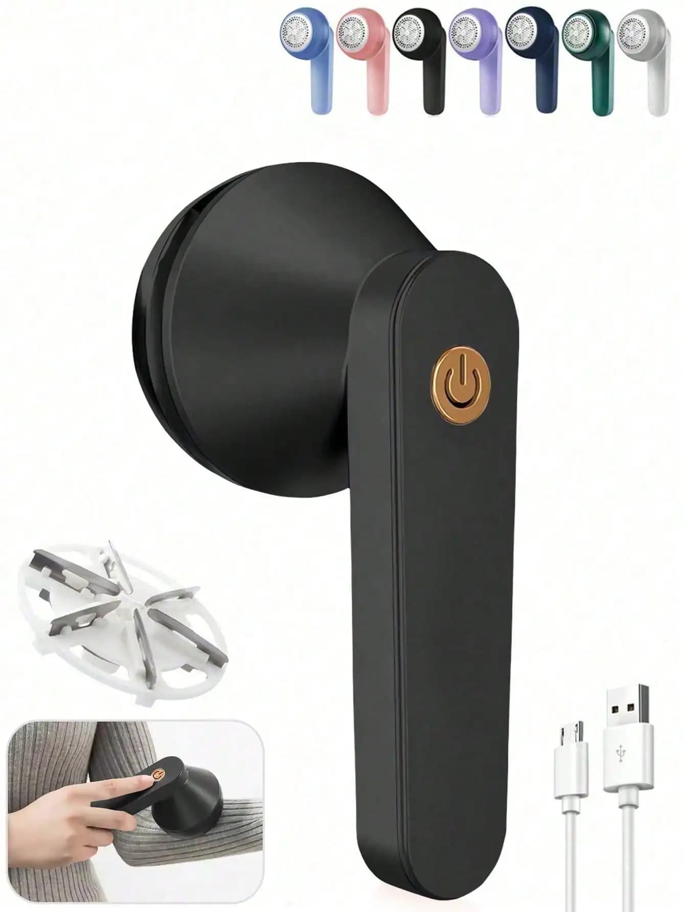 Rechargeable Portable Electric Hair Remover, Fabric Shaver, Quickly Removes Fluff and Balls From Furniture and Clothing