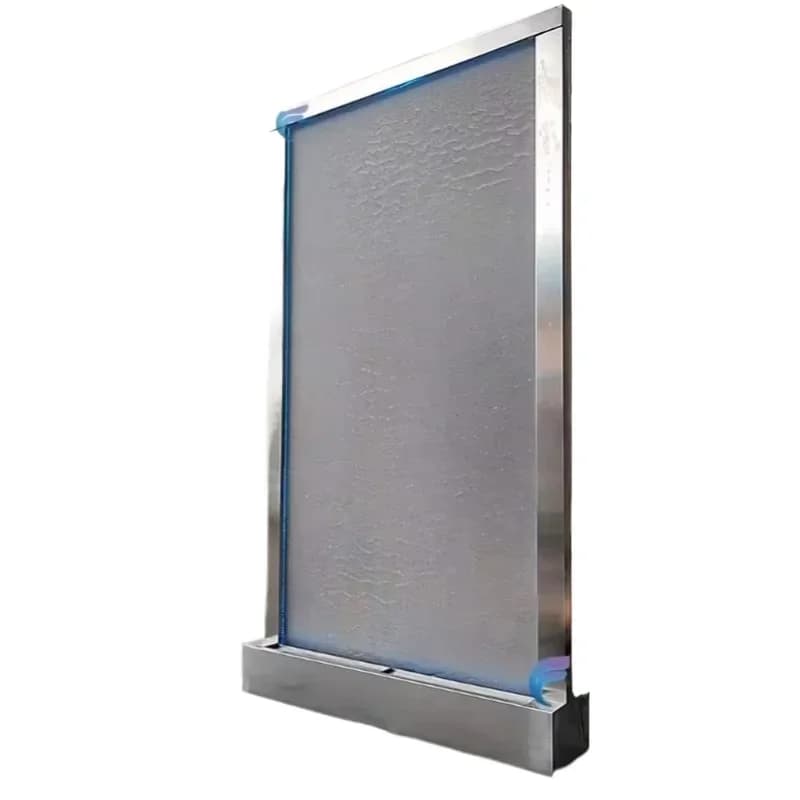 Modern style interior decoration waterfall wall decoration steel mesh water curtain water wall