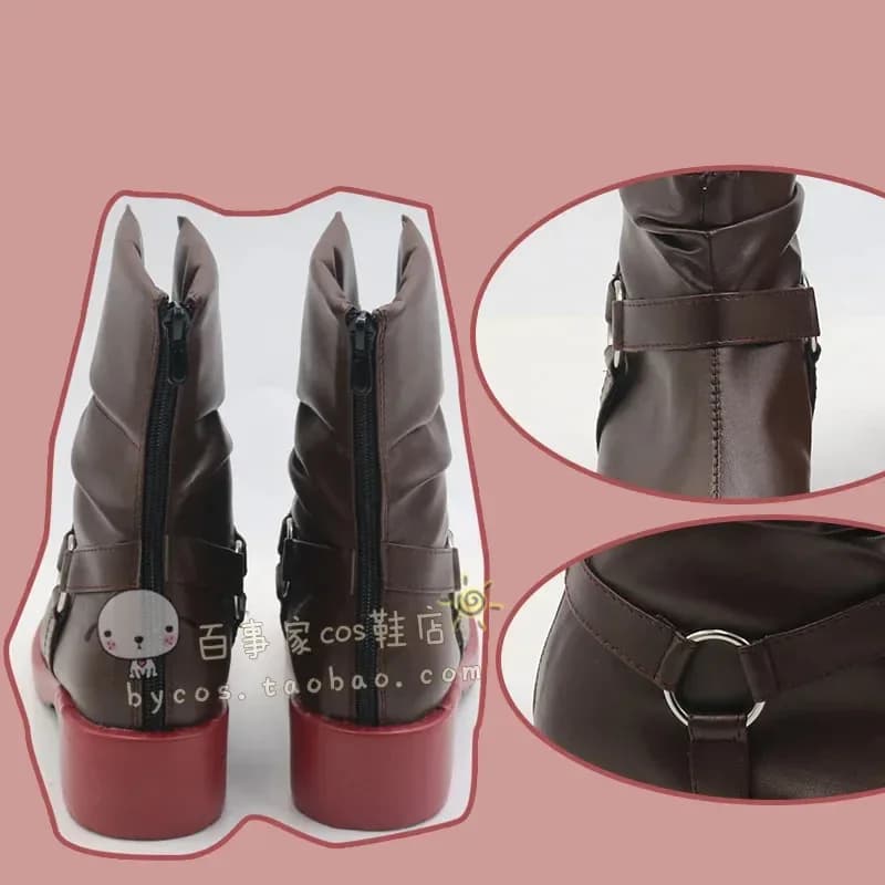 Nuovo Anime Fullmetal Alchemist Edward Elric Scarpe Cosplay Scarpe PU Stivali di Carnevale di Halloween Custom Made 34FEFVVDV2025