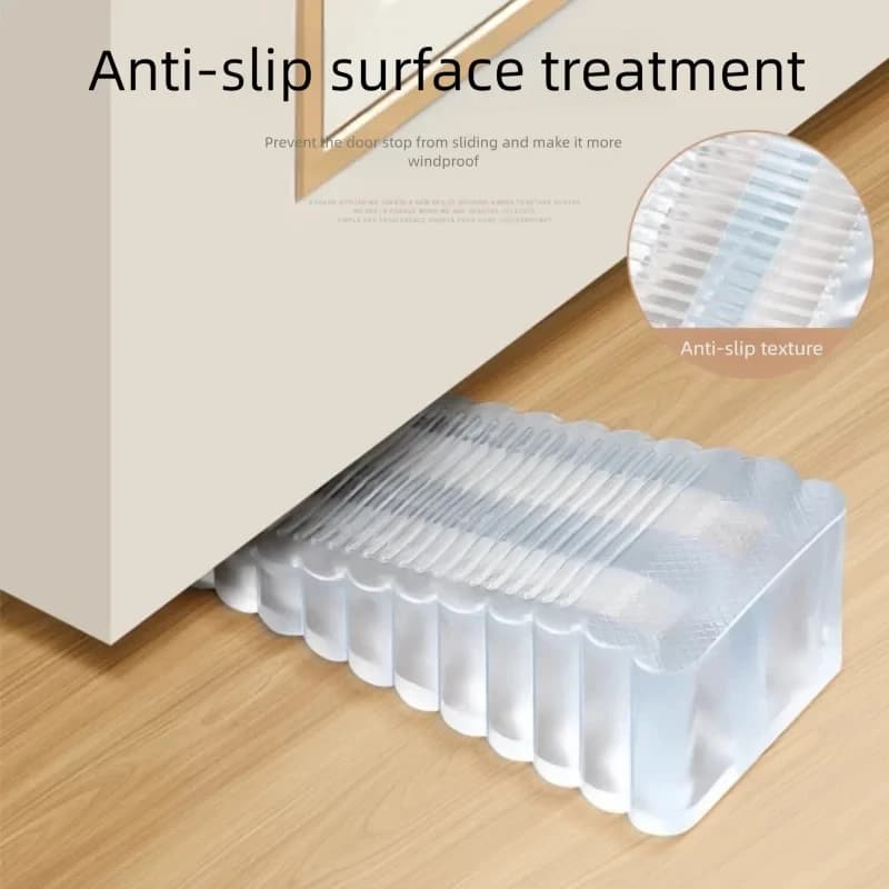 Fermaporta in Silicone Focalizzato sulla Sicurezza: Fermaporta Mobile Anti-Collisione per la Protezione Domestica