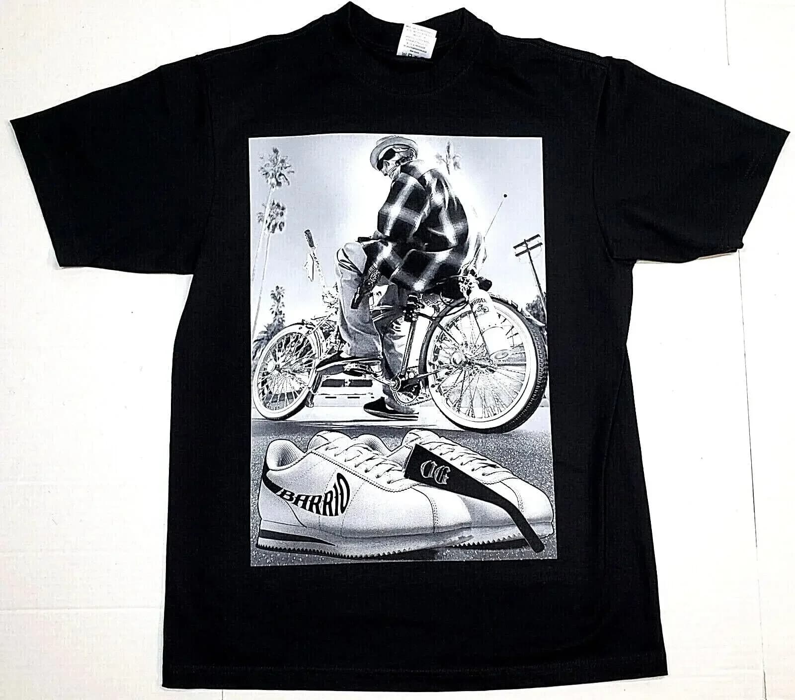 Lowrider El Barrio Chicano Bike Urban Streetwear Men's T-shirt New