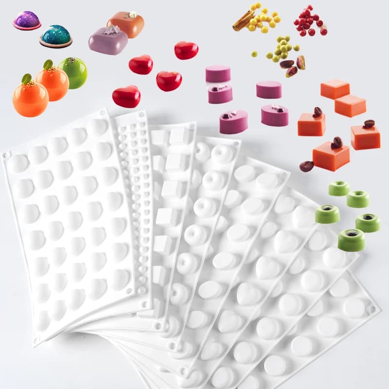 Meibum 35 cavità gelatina caramelle stampo al cioccolato stampo per torta in silicone strumenti per decorare torte vassoio per cubetti di ghiaccio dessert riempimento strumenti di cottura
