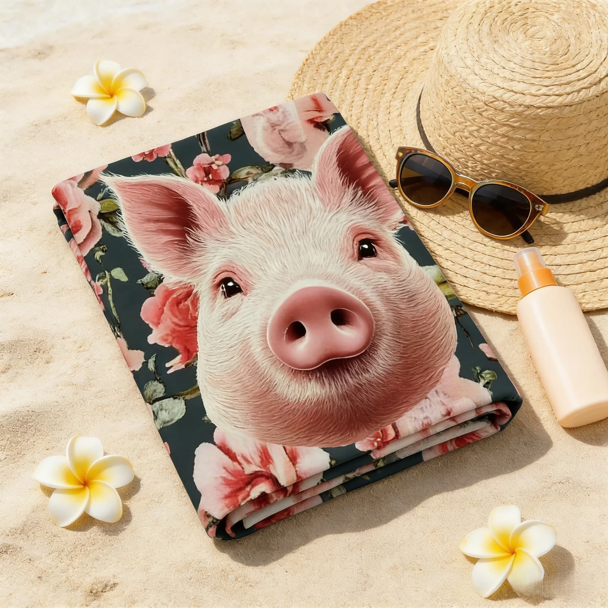 Asciugamano da spiaggia per adulti con stampa floreale, ad asciugatura rapida, anti-sabbia, morbido, confortevole, delicato sulla pelle, di grandi dimensioni, unisex, per viaggi e nuoto