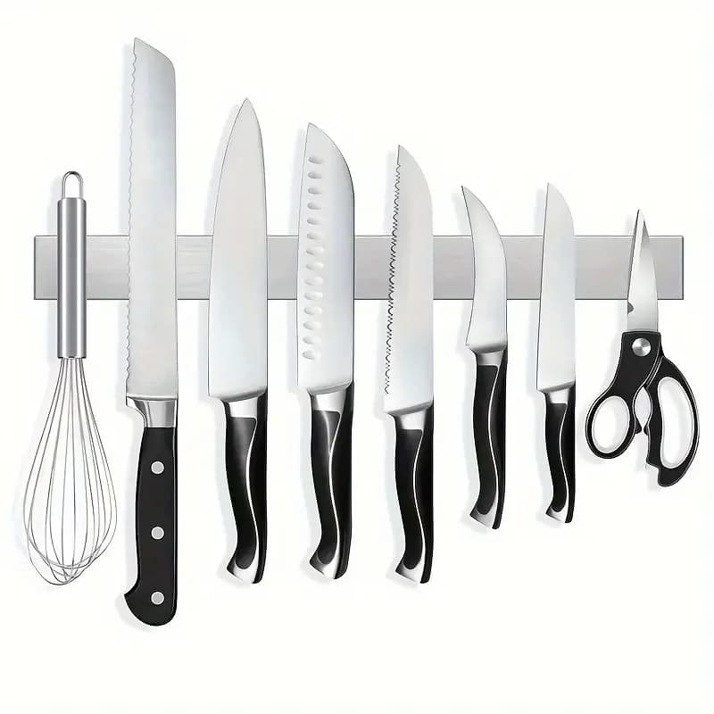 Kitchen Knife Shelf Bar with Professional Magnetic Strip Stainless Steel 30 40 50 cm Kitchen Accessories