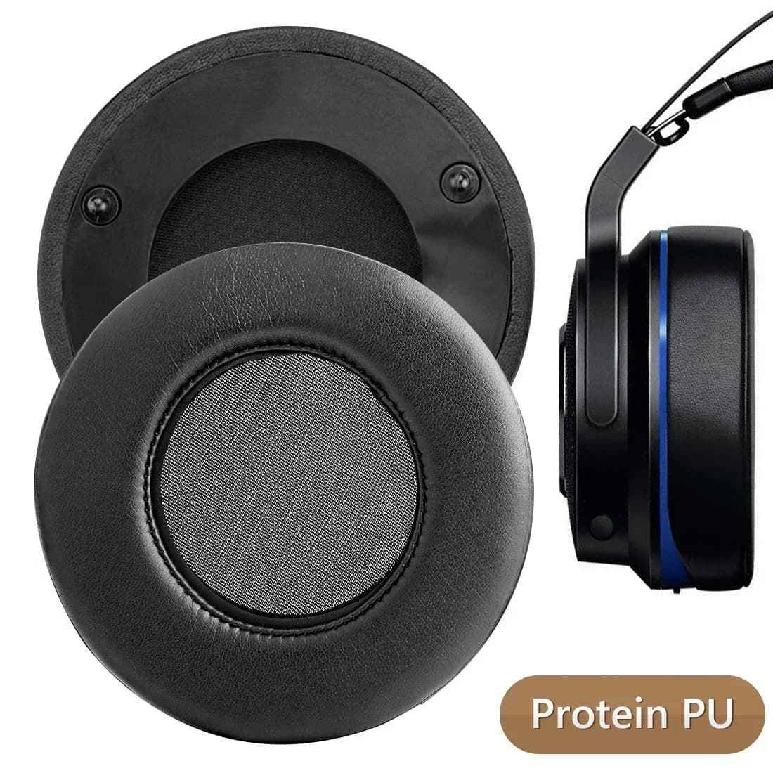 1 paio di cuscinetti auricolari di ricambio cuscino per Razer Thresher Ultimate Tournament Edition PS4 Xbox One Dolby 7.1 cuffie da gioco