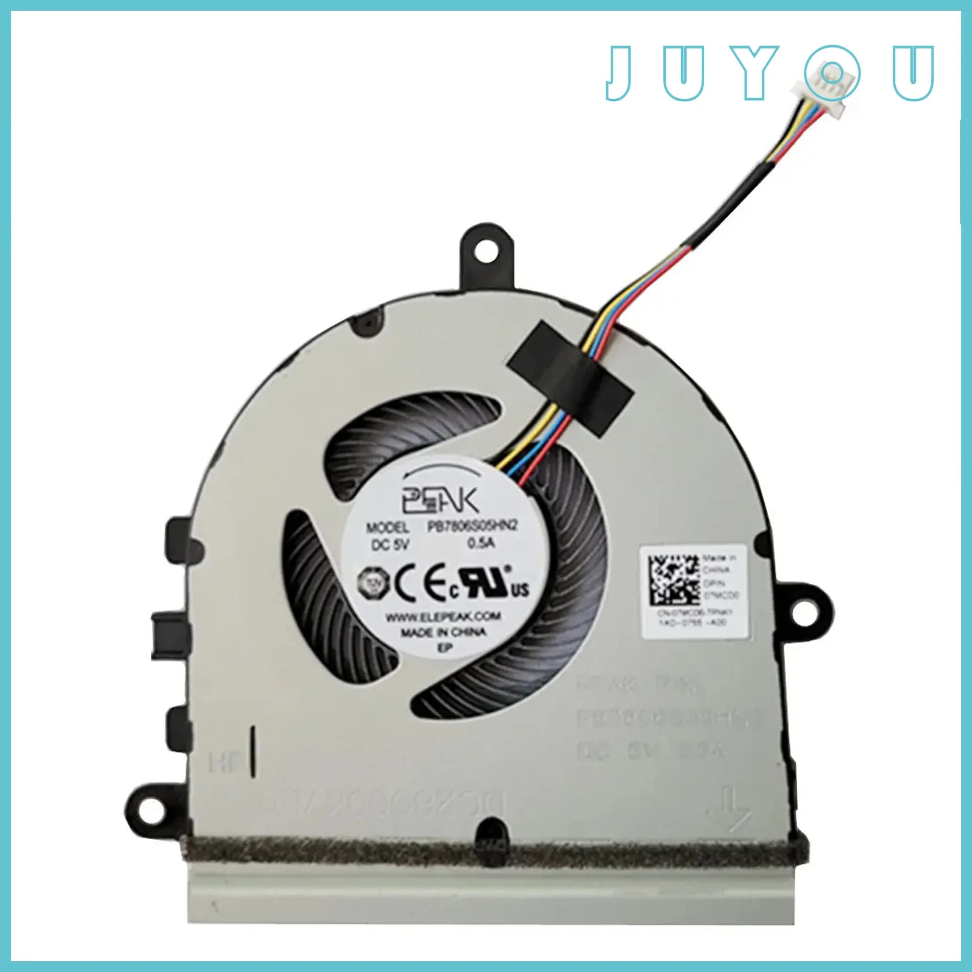 Ventola di raffreddamento di ricambio per Dell Inspiron 5570 5593 5575 3583 P75F 3501, sistema di raffreddamento per laptop, ventola per dissipazione del calore per notebook