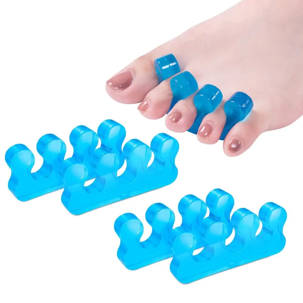 1 Paio di Separatori per Dita dei Piedi per Smalto, Kit Pedicure, Distanziatori in Silicone Morbido per la Cura dei Piedi