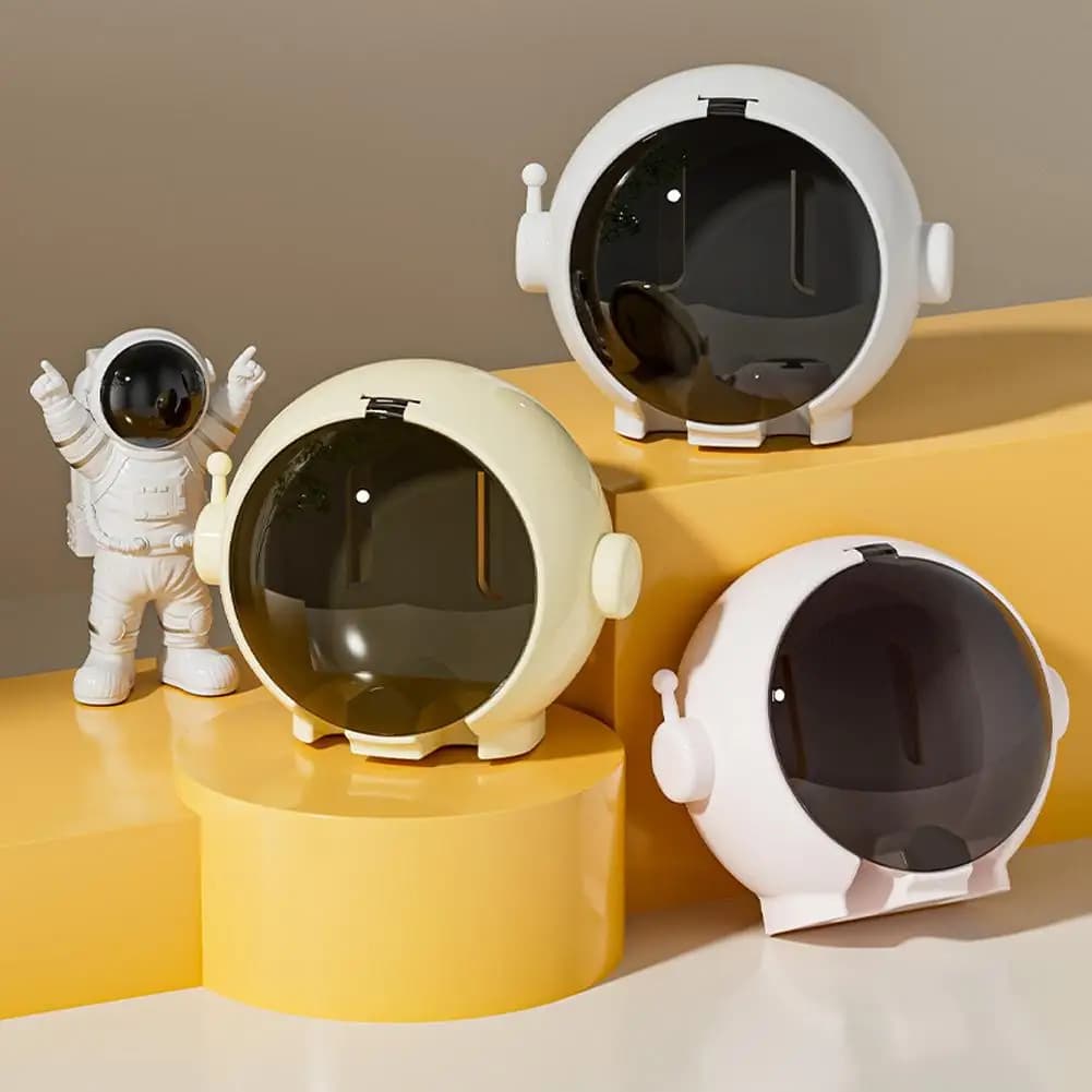 1PC Bathroom Toothbrush Organizer Easy Installation Creative Astronaut Design Toothbrush Holders for Household Bathroom Ornament