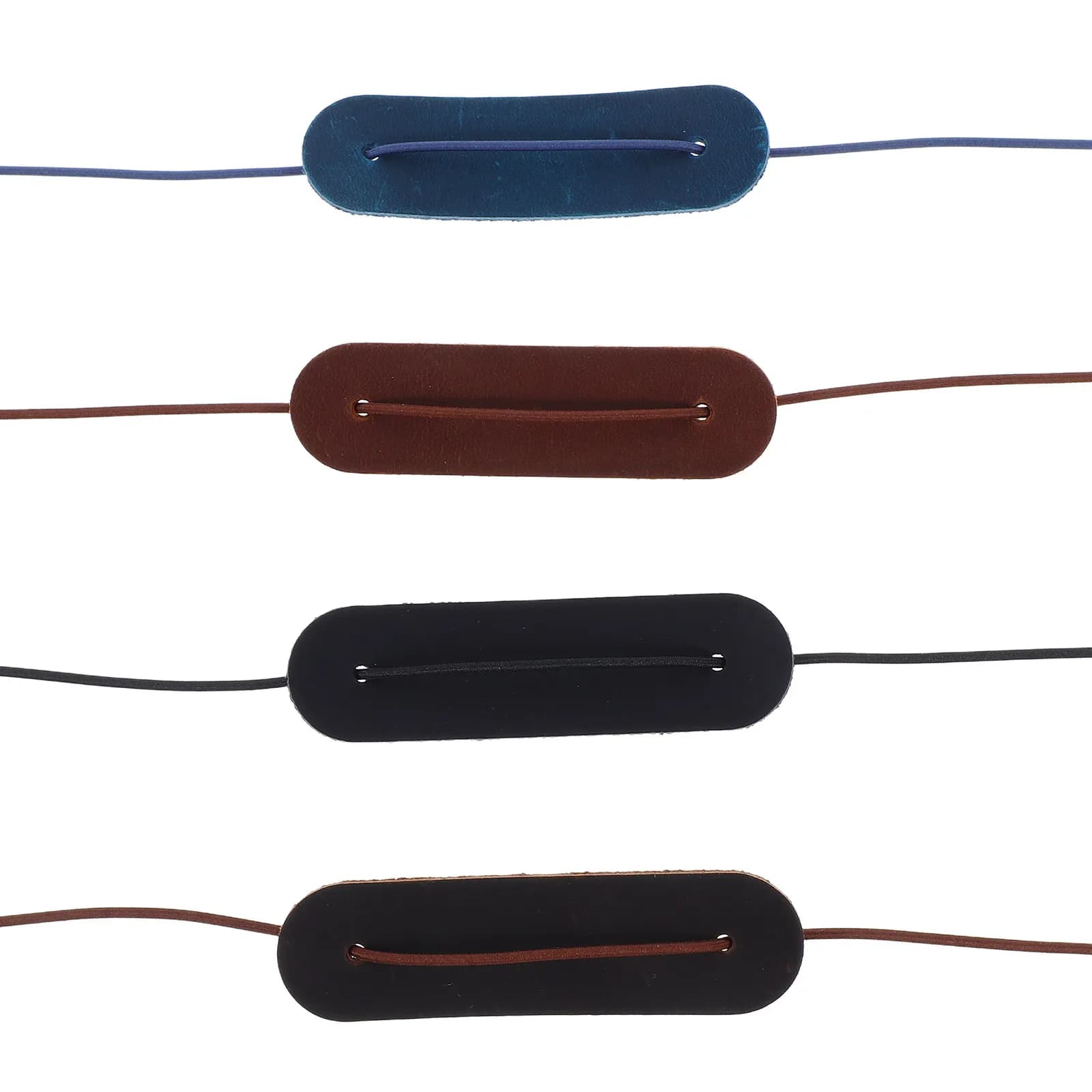 4 Pezzi Protezioni per Bordi di Quaderni in Pelle Vintage con Chiusura Elastica per Diari, Agende e Quaderni da Viaggio Ricaricabili