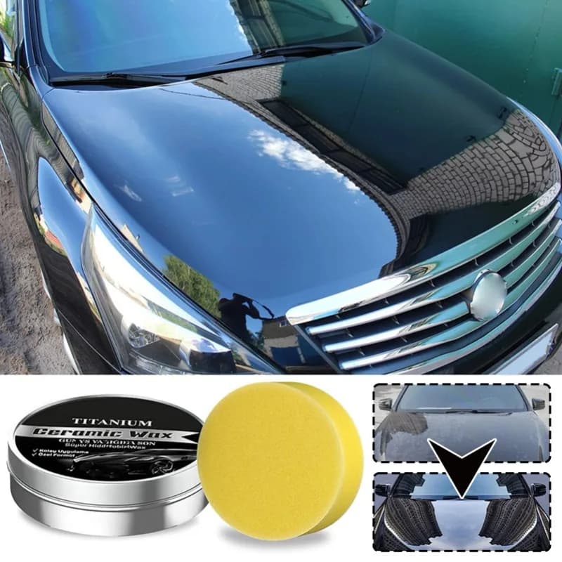 1pc Auto Car Scratch Repair Wax Titaniums Ceramic Wax Cream Professional Car Wax Coating Agents Quick Carwash Car Wax Car Care