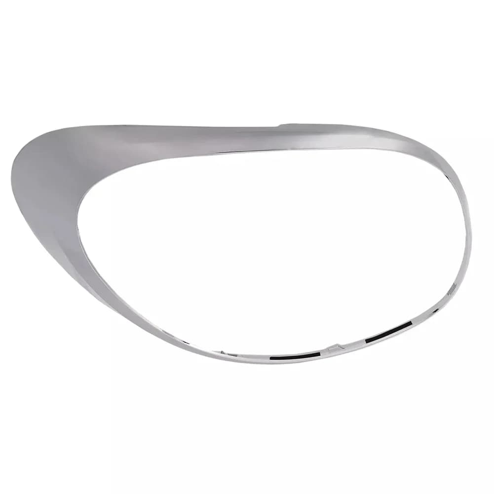 Anello di rivestimento in ABS Argento cromato Rivestimento della lampada sinistra Numero OEM 68235995AA Numero OEM 77366440 Installazione semplice Materiale non deformabile