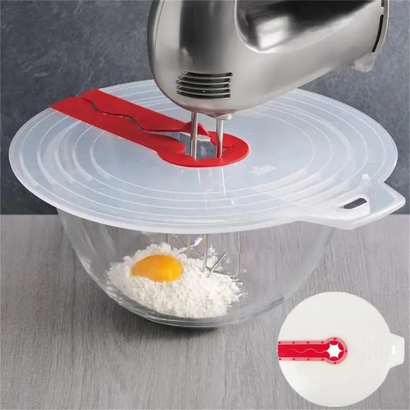 Beat Eggs Mixer Cover Mixer Sprinkle Protection Frusta Mixing Bowl Cover Silicone Spray Cover Kitchen Supplies