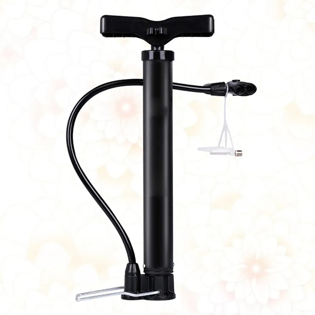 Mini Pompa da Pavimento Portatile ad Alta Pressione per Pneumatici, Gonfiatore a Pedale Compatibile con Valvole Presta e Schrader per Biciclette, Moto e Palloni