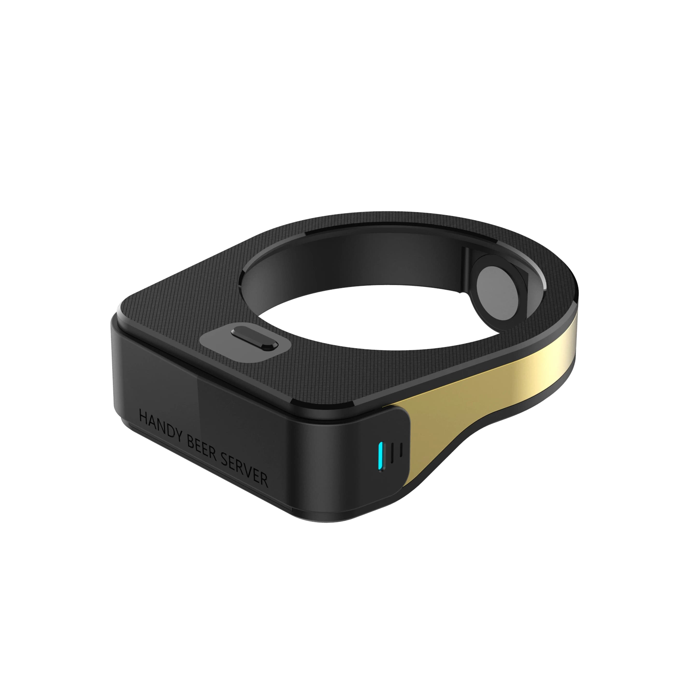 Creatore di schiuma per birra ad ultrasuoni - Design ad anello portatile Luce a LED Funzionamento con un solo tocco per bolle cremose, regalo perfetto per gli amanti della birra