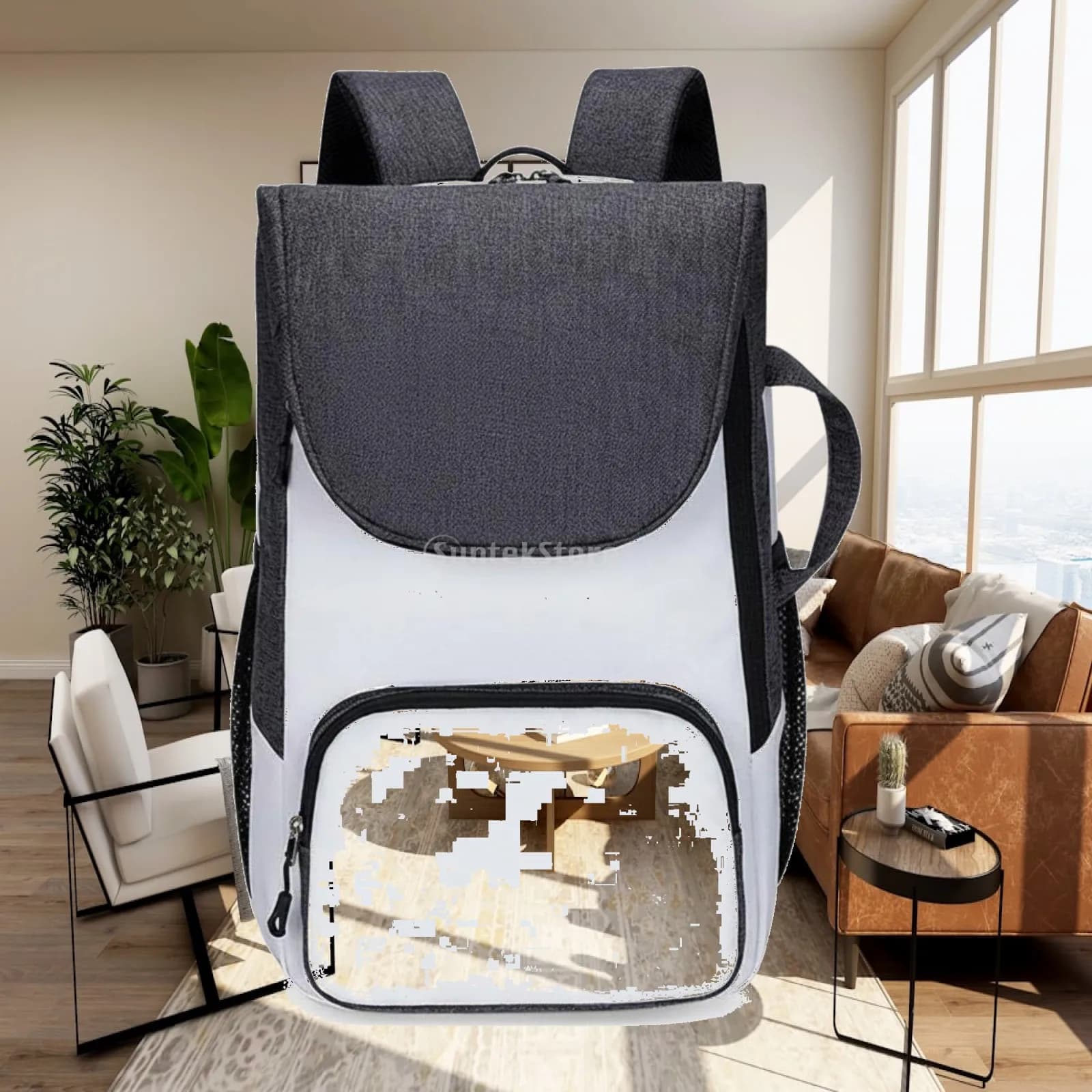 Badminton Racket Backpack Large Capacity Tennis Backpack Double Shoulder Straps