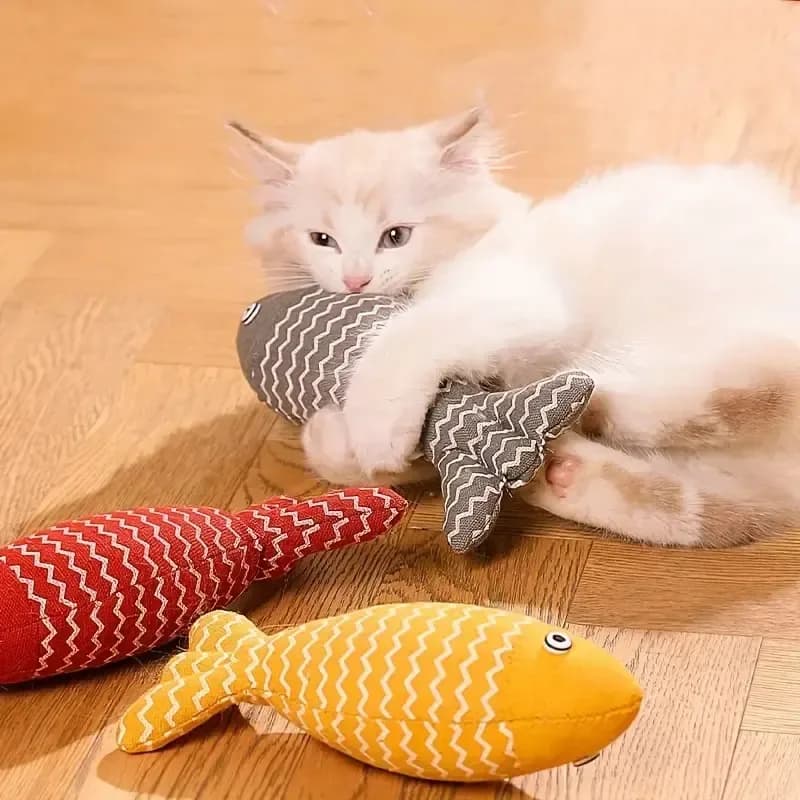 Cat Toys Catnip Seafood Fish Self-entertainment dentizione molare Anti-morso Cat Amusement artefatto Kitten Pet Supplies