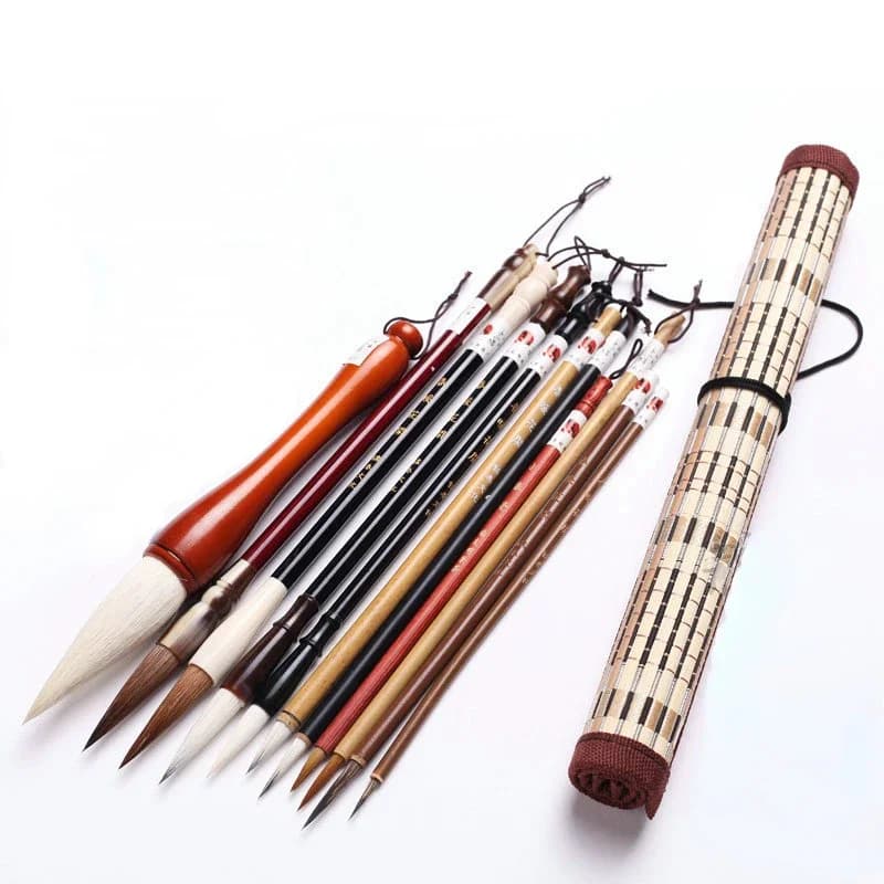 Multiple Hair Brush Beginner Drawing Chinese Painting Brush Set Chinese Calligraphy Brush Pen Cadernos De Caligrafia Caligraphy
