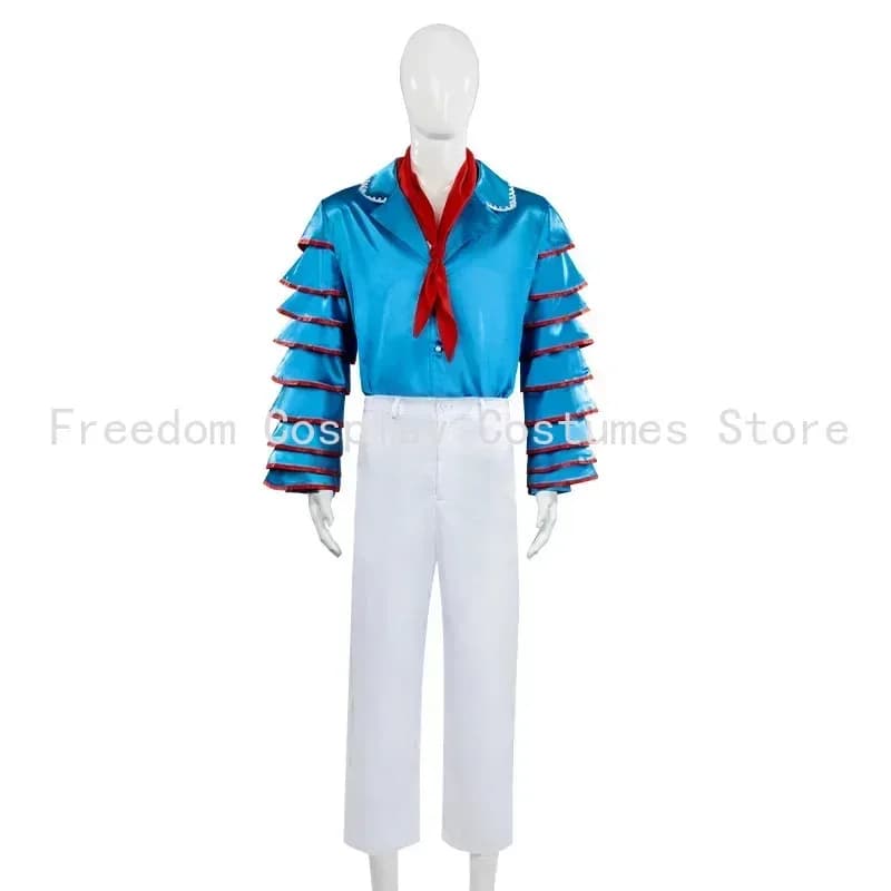 Film La Maschera Jim Carrey Costumes Cosplay Set Unisex Adult Pants Top Uniform Dress Halloween Carnival