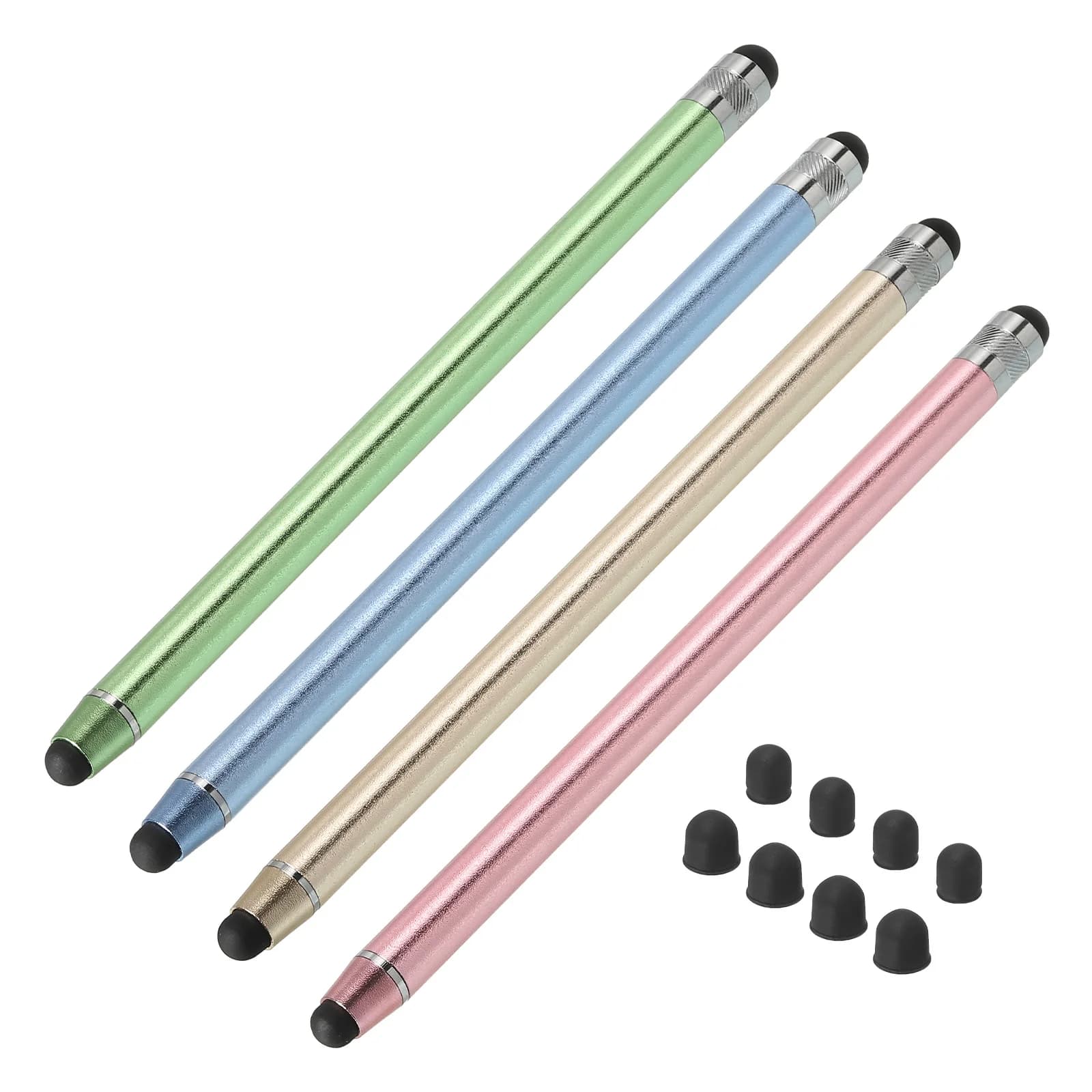 Penne stilo sensibili 3/4/5 pezzi per Touch screen con 6/8/2 punte Extra doppie punte in gomma penna per Tablet universale con stilo capacitivo
