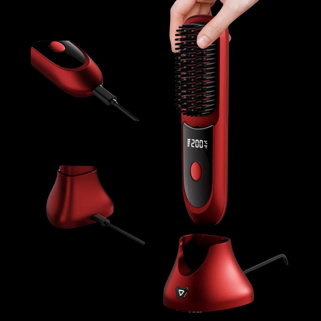 5200mAh MCH Mini Electric Hair Brush Electric Hair Plate for Electronic Hair Type C
