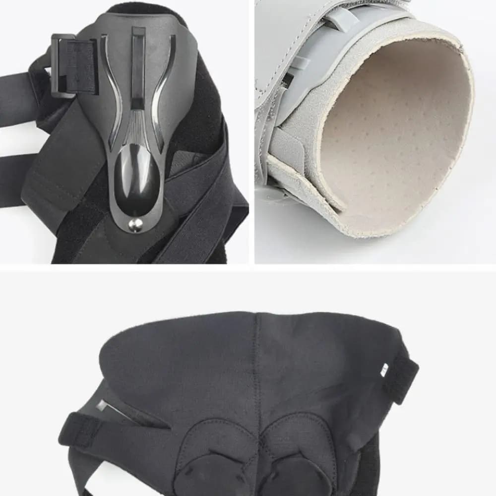 Stabilizzazione laterale Fermo per caviglia Compressione Supporto per caviglia regolabile Tutore Stabilizzatore per stecca per caviglia traspirante in nylon per uomo e donna