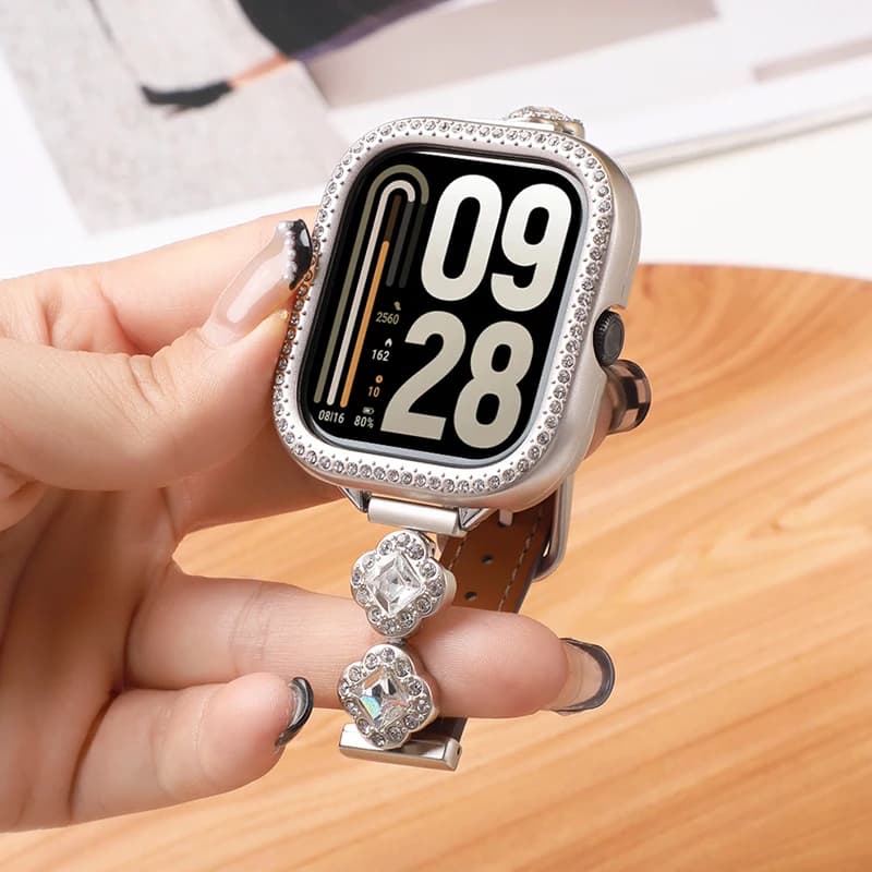 PC case with diamond cable for Xiaomi Redmi Watch 5 Active accessories Shell cover with full bumper frame for Redmi Watch 5 Lite