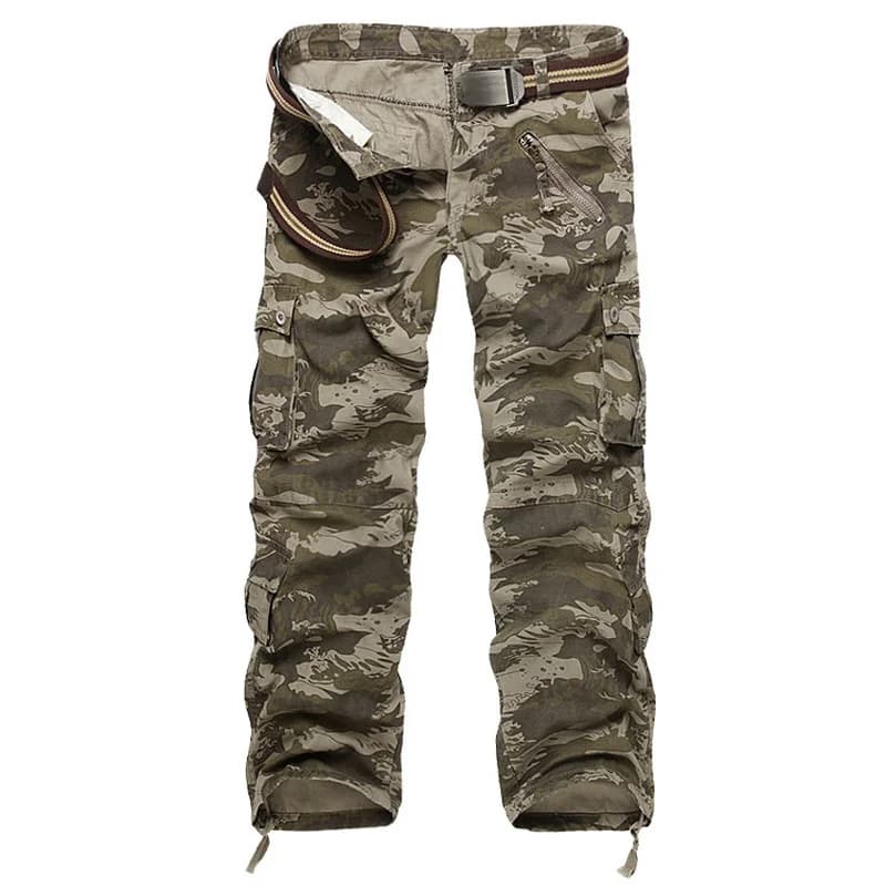 Men Cargo Pants Camouflage Trousers Military Pants for Man 7 Colors Streetwear Joggers Men Pants Straight Trouser No Belt