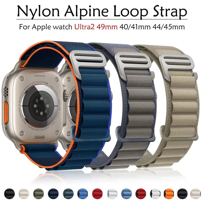Alpine Loop per cinturino Apple watch ultra 49mm 44mm 45mm 40mm 41mm 42mm cinturino ufficiale 1:1 cinturino iWatch serie7 6 8 5 4 3 se 9 2
