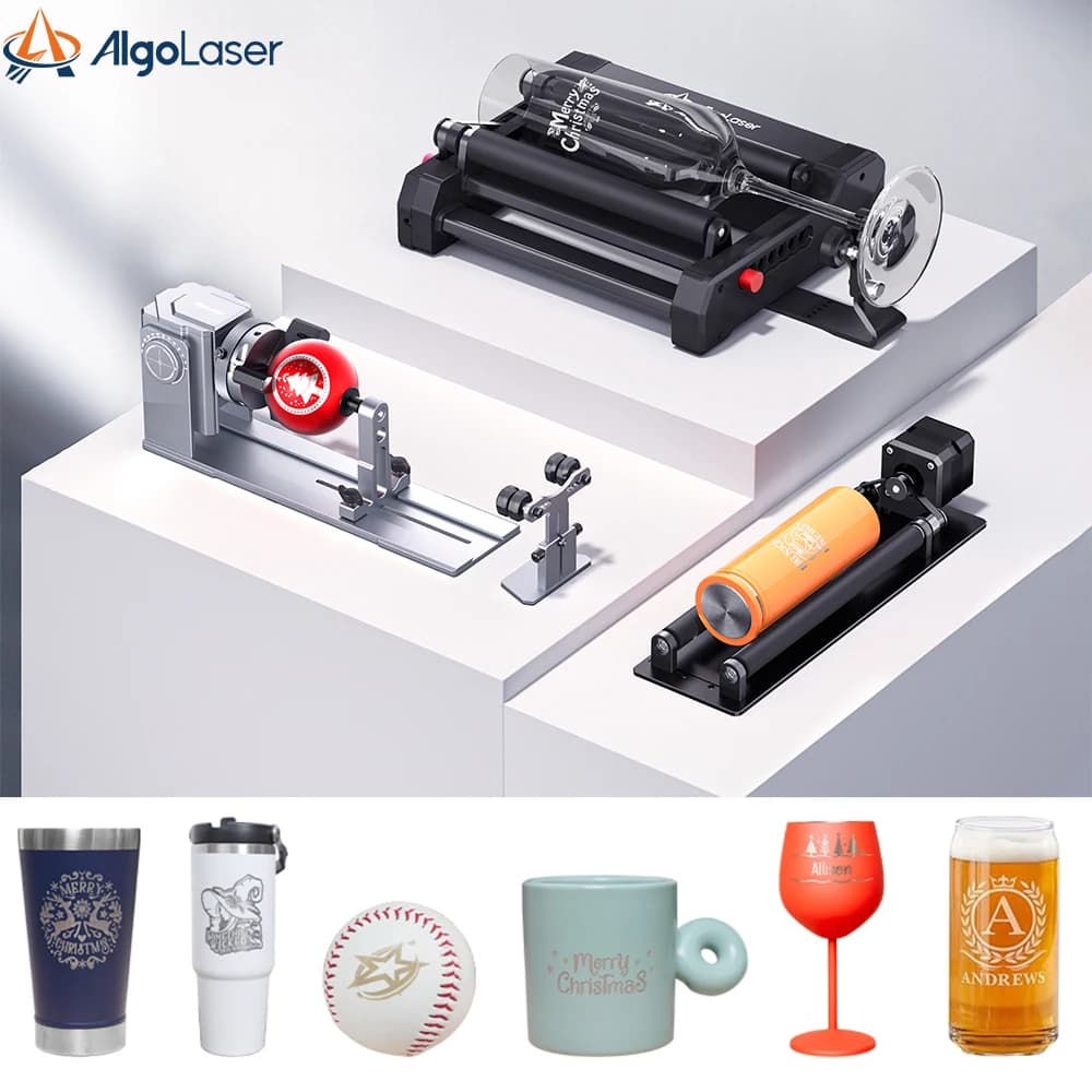 Rotary rotary roller spindle for AlgoLaser etched spindle Y axis multifunctional laser rotary roller 4 in 1 for engraving