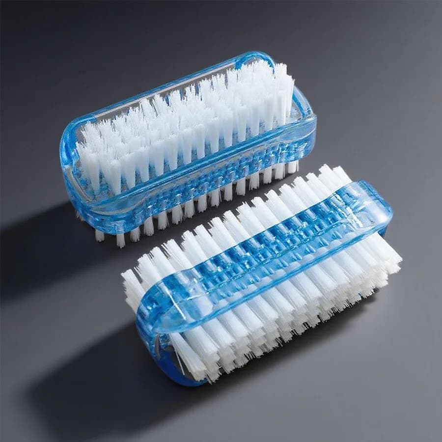 Spazzola per la pulizia delle unghie bifacciale 1/3/5 pezzi, strumento per manicure e pedicure, ideale per unghie dei piedi e dei piedi