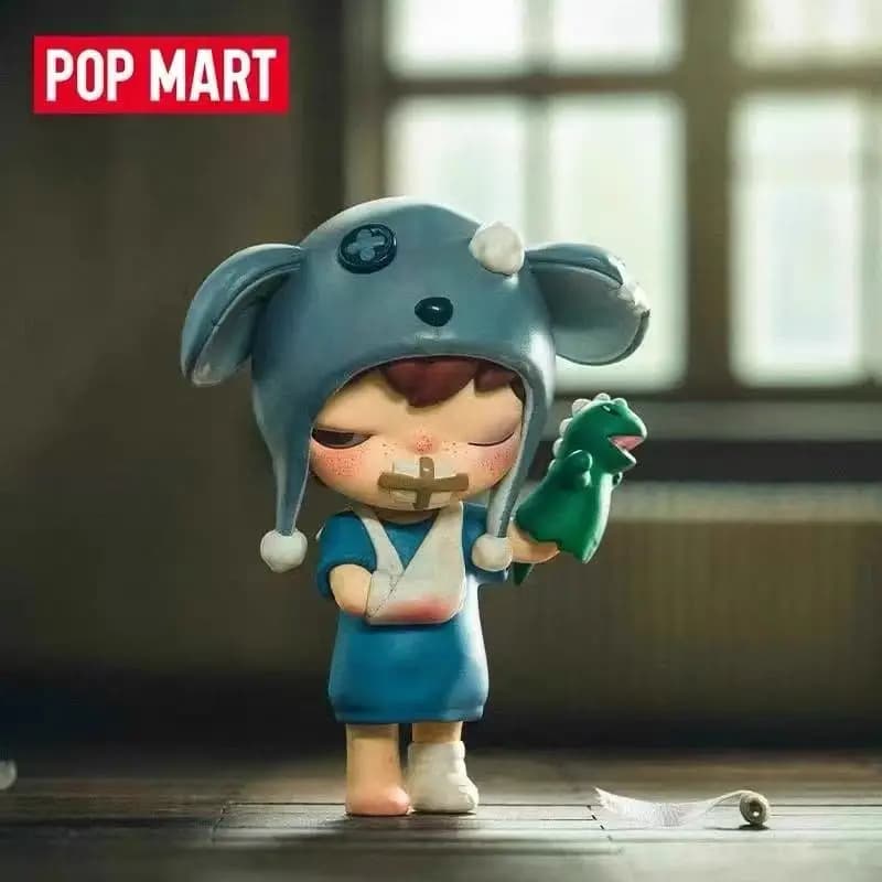 POP MART Hirono Mime Series Blind Box Guess Bag Mystery Box Toys Doll Cute Anime Figure Ornamenti per il desktop Collezione regalo