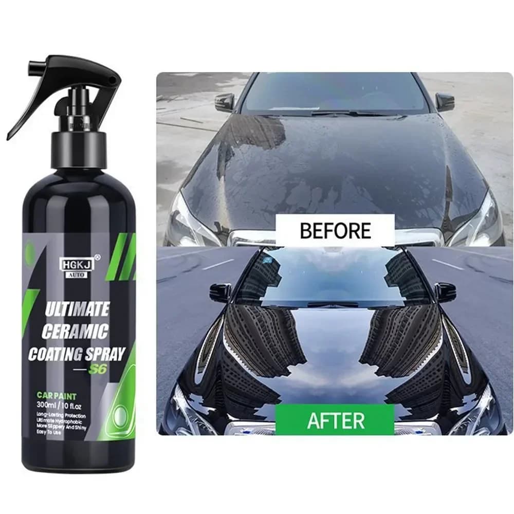 10H Rivestimento per auto in ceramica Cura della vernice Nano idrofobico Top Quick Coat Polish Polimero Protezione dei dettagli Cera liquida Cura dell'auto HGKJ S6
