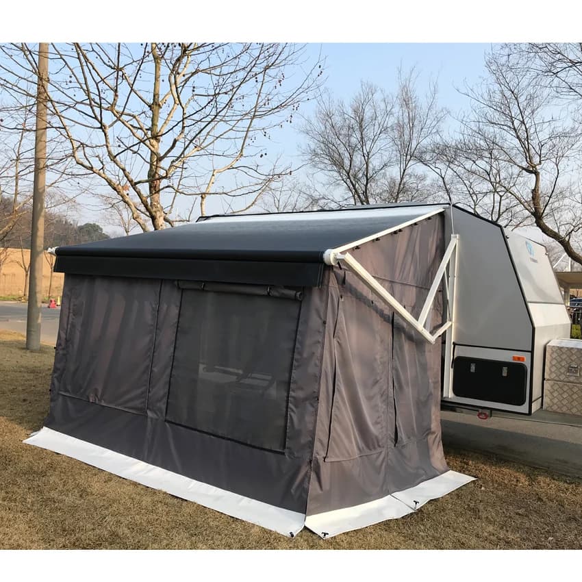 Camping trailer accessories Sun tent DIY