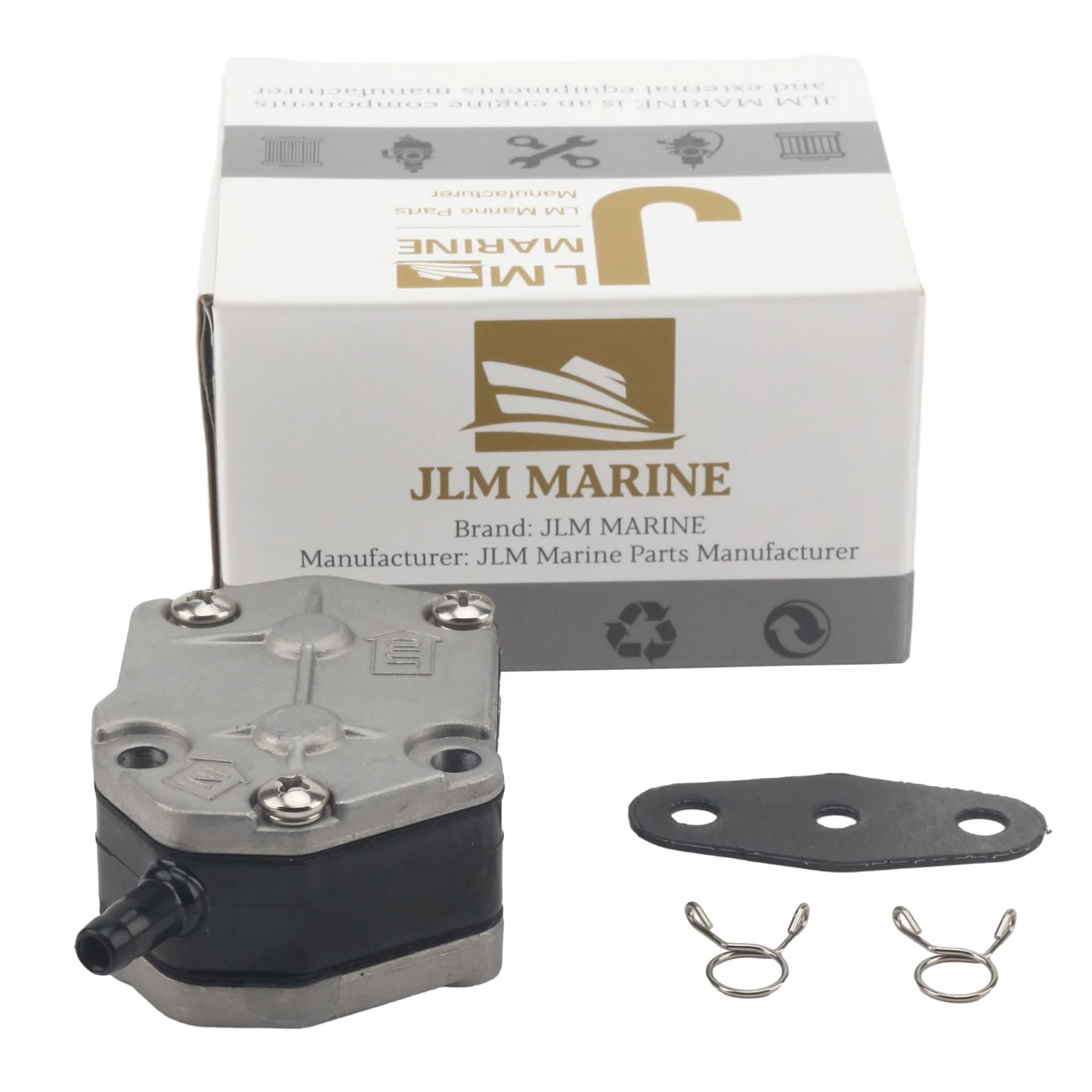JLM Marine Outboard Oil Fuel Pump Assembly for Mercury Mariner 15 20 25 30 40 55 HP 2 Str 81328M 84139M 84651M 853729A1 93045M