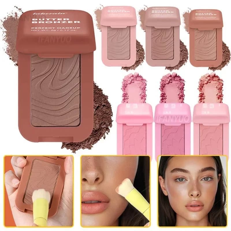 Bronzer Trucco Contorno Cosmetici Contouring Blush Viso Abbronzanti Illuminatori Matte Shading Palette Polvere Linea sottile Modifica trucco