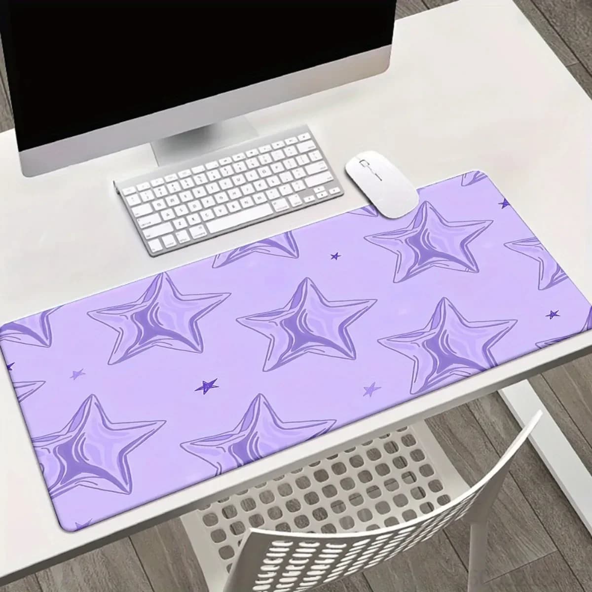 Tappetino per mouse in gomma a tema stellare con stampa HD multifunzionale per ufficio, casa e gaming