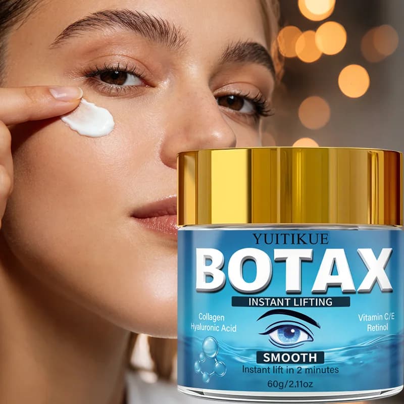 YUITIKUE Botax Crema Lisciante Effetto Lifting Istantaneo | Con Collagene, Acido Ialuronico e Retinolo | Per una cura istantanea e rapida di rassodamento della pelle in 2 minuti