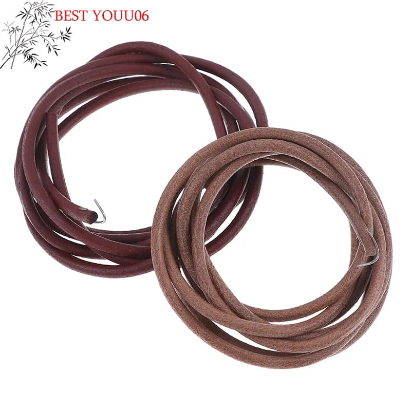 Nuova Cinghia in Pelle da 183 cm (72 pollici) con Gancio per Macchina da Cucire Singer, 3/16 pollici (5 mm), Accessorio per Macchina da Cucire Domestica Classica