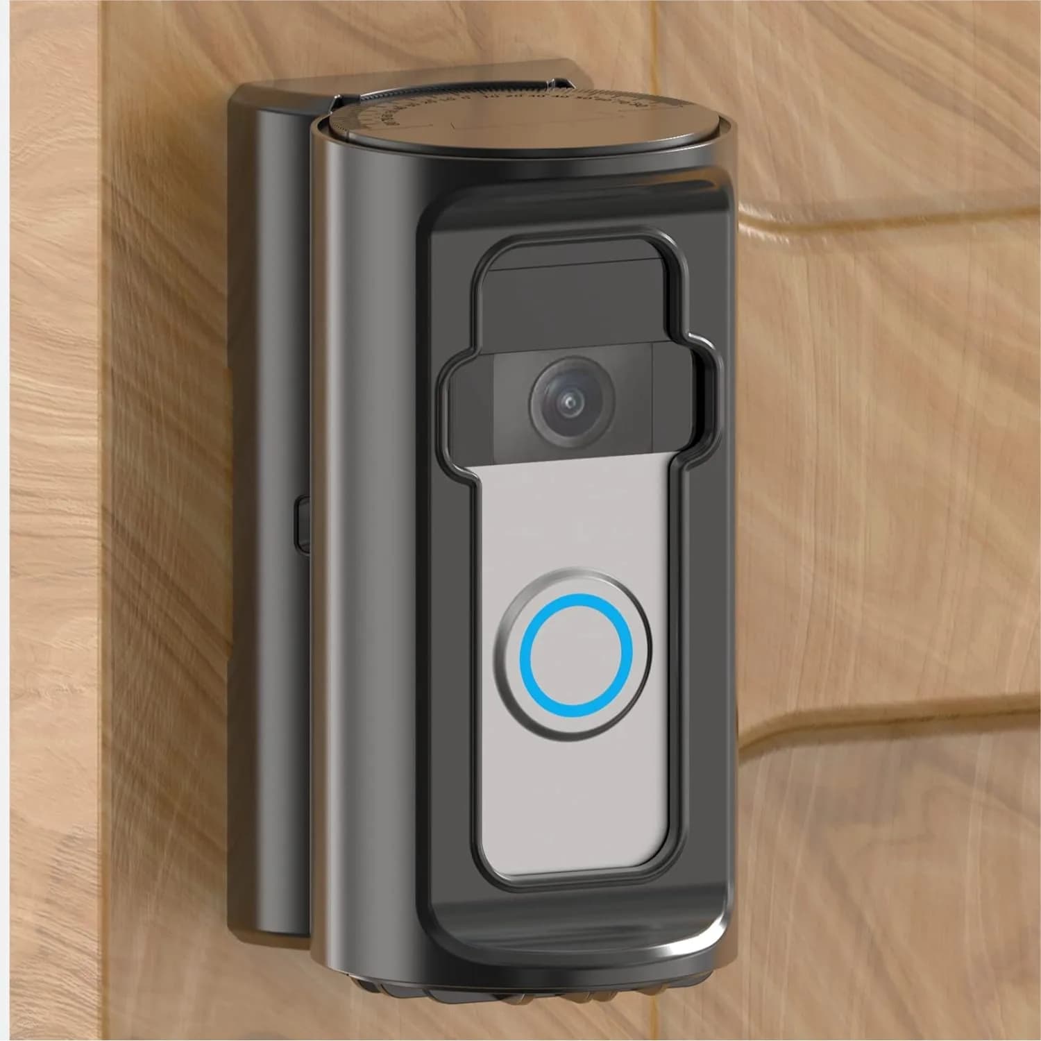 Anti-Theft Video Doorbell Mount 360° Adjustable No-Drill Corner Kit for Ring Battery Doorbell Plus Pro Houses Apartments
