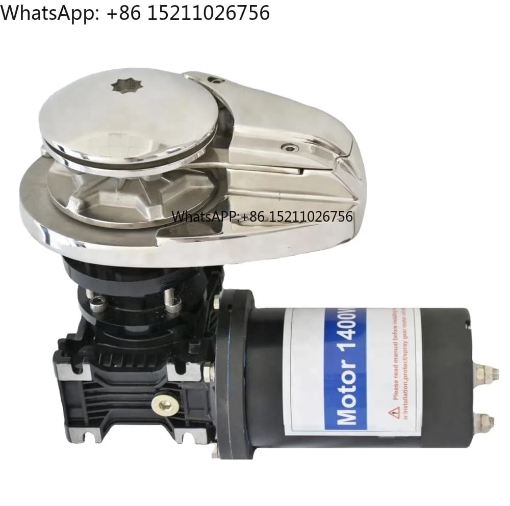 Motore da 600 Watt 12V 6mm Verricello per ancoraggio verticale zingaro Ancoraggi per barche Verricello