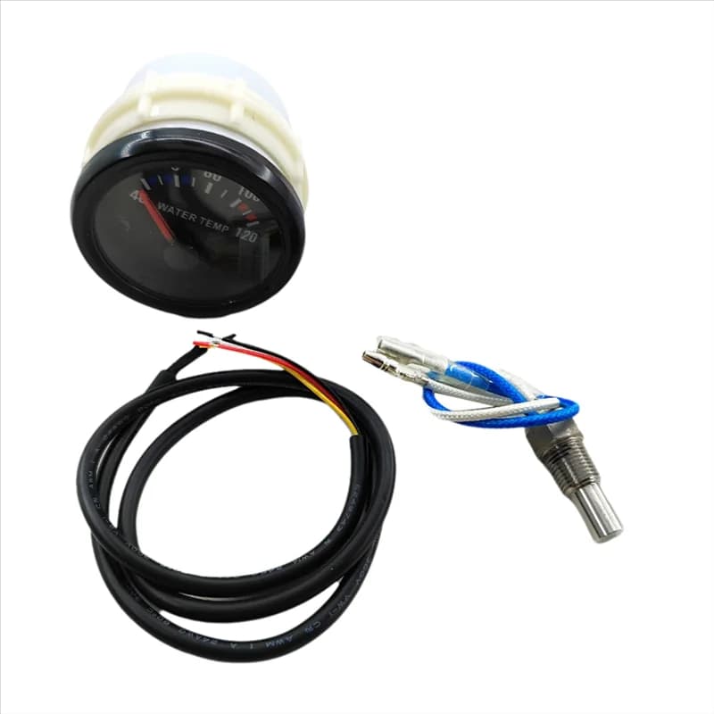 AB66-52 Mm Kit indicatore temperatura acqua puntatore per auto Indicatore puntatore luminoso a LED compatibile con la maggior parte delle auto e motocicli