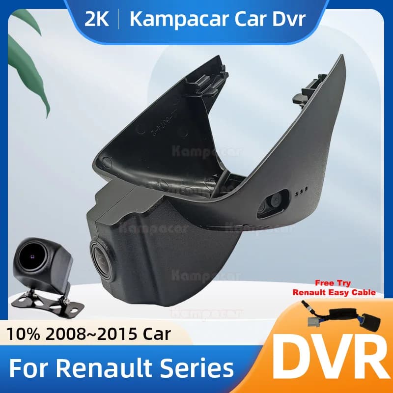 Kampacar RT01-2K 1440P Wifi DashCam Dash Cam Car Dvr For Renault Megane (Uses Mercedes Interiors) 2008-2015 10% Cars Camera