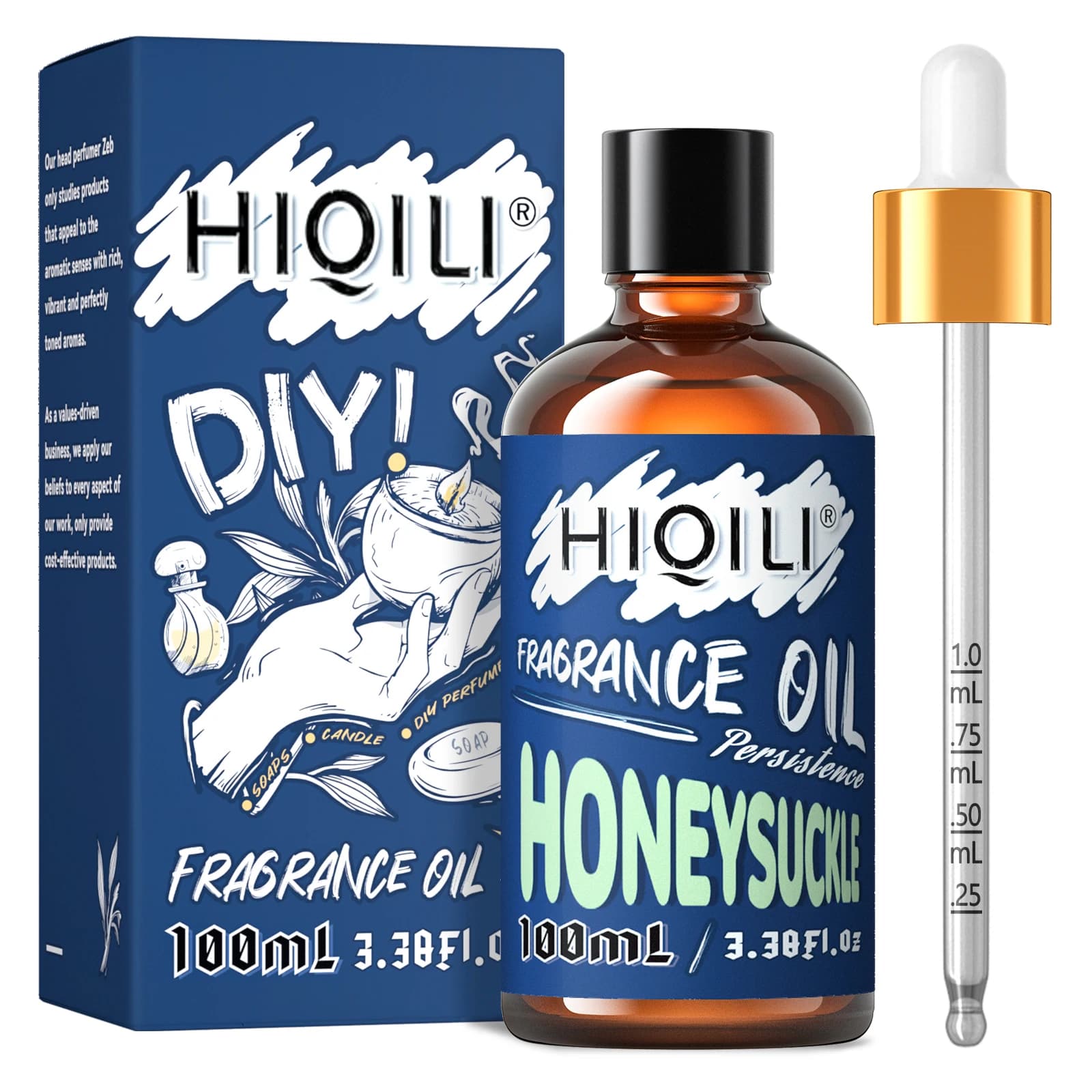 HIQILI 100ML olio di miele, olio puro al 100% per aromaterapia, diffusore per auto e casa, umidificatore, produzione di candele, massaggio, regalo