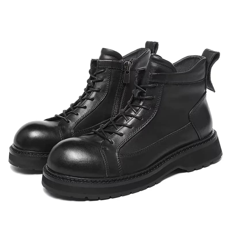 Nuovi stivali Chelsea in pelle di vacchetta moda britannica Scarpe da trekking da uomo Comodi stivali da lavoro casual da moto Stivaletti da esterno maschili