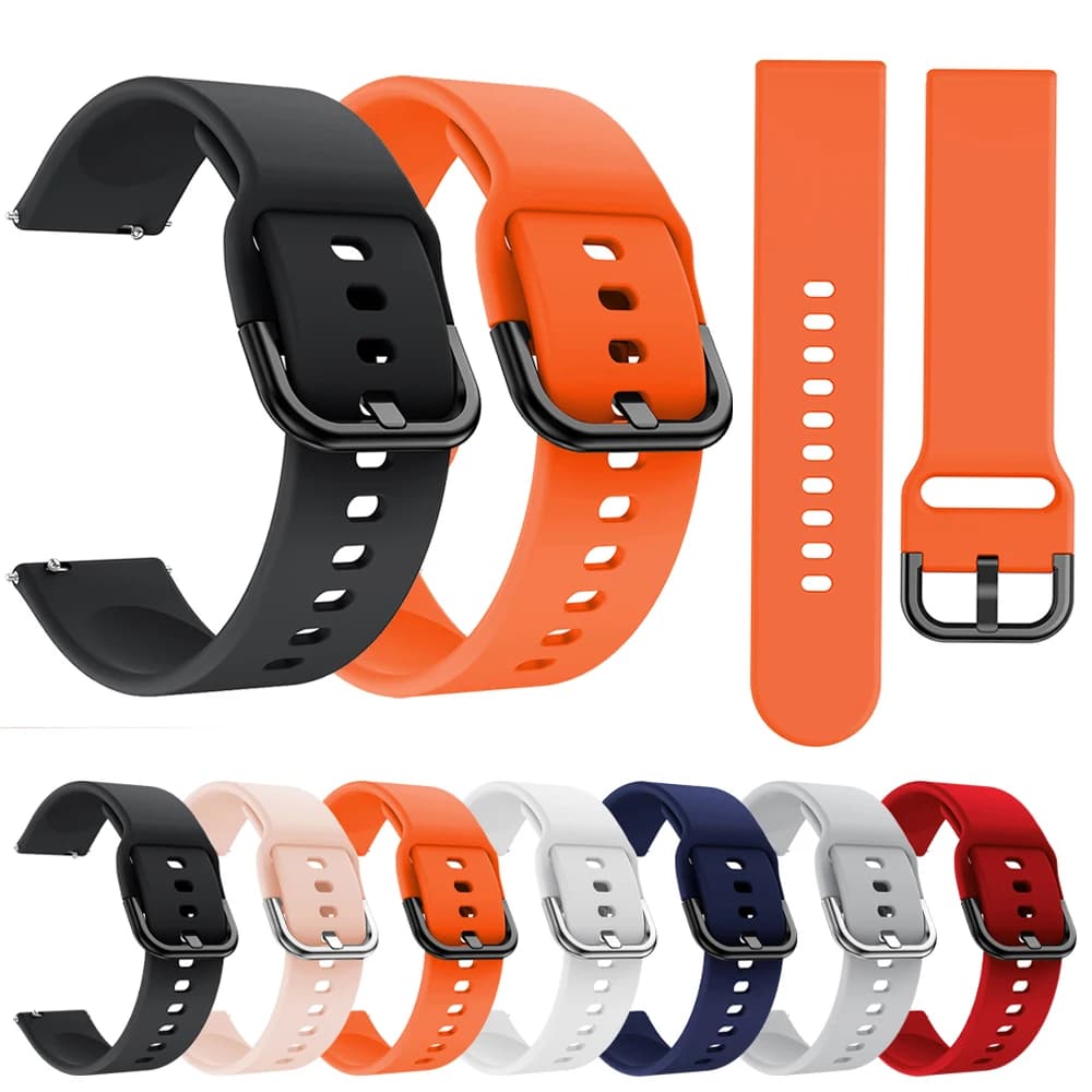 Cinturino 20mm 22mm per uomo donna sportivo cinturino per orologio in silicone morbido accessori per bracciale di ricambio cintura per cinturino a sgancio rapido